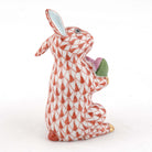 Herend Bunny with Watermelon Figurine – Rust, alternate view