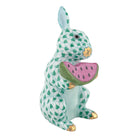 Herend Bunny With Watermelon in Green