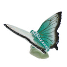 Green fishnet Butterfly Figurine figurine, hand-painted Herend porcelain with 24k gold accents