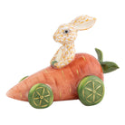 Carrot Car Bunny Figurine in hand-painted Butterscotch porcelain by Herend of Hungary