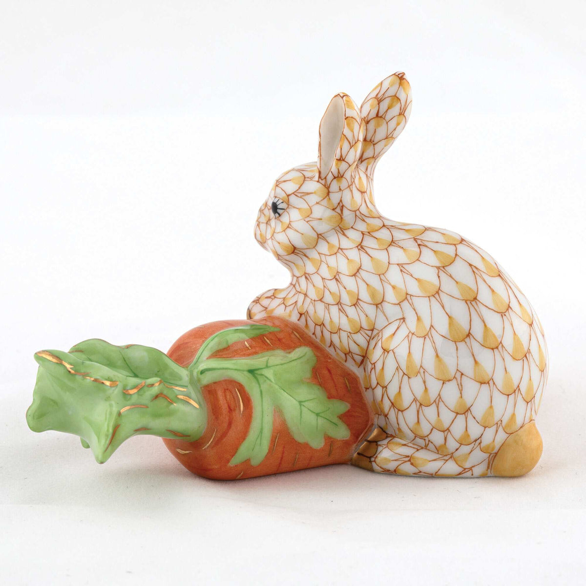 Herend Carrot Love Figurine – Butterscotch, alternate view