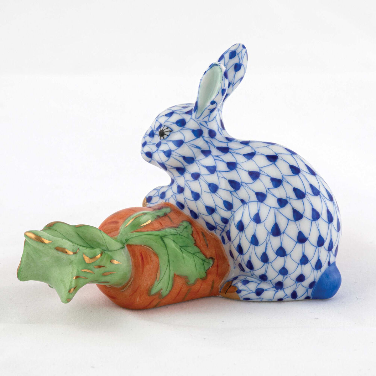 Herend Carrot Love Figurine – Sapphire, alternate view