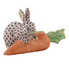 Carrot Love Figurine in hand-painted Chocolate porcelain by Herend of Hungary