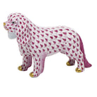 Raspberry fishnet Cavalier King Charles Spaniel Figurine figurine, hand-painted Herend porcelain with 24k gold accents