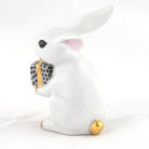 Herend Celebration Bunny Figurine – White-Black, alternate view