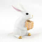 Herend Celebration Bunny Figurine – White-Butterscotch, alternate view
