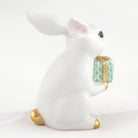 Herend Celebration Bunny Figurine – White-Key Lime, alternate view
