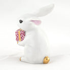Herend Celebration Bunny Figurine – White-Raspberry, alternate view