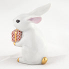 Herend Celebration Bunny Figurine – White-Rust, alternate view