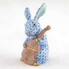 Herend Cello Bunny Figurine – Blue, alternate view