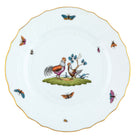 Hand-painted Herend Chanticleer Dinner Plate in fine porcelain, 10.5in D,, Motif 1, on a white background