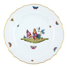 Hand-painted Herend Chanticleer Dinner Plate in fine porcelain, 10.5in D,, Motif 2, on a white background