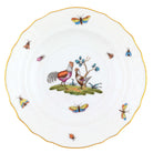 Hand-painted Herend Chanticleer Salad Plate in fine porcelain, 7.5in D,, Motif 1, on a white background
