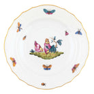 Hand-painted Herend Chanticleer Salad Plate in fine porcelain, 7.5in D,, Motif 2, on a white background