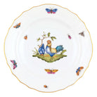 Hand-painted Herend Chanticleer Salad Plate in fine porcelain, 7.5in D,, Motif 3, on a white background