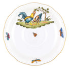 Hand-painted Herend Chanticleer Tea Saucer Cup & Saucer Set in fine porcelain, 6in D,, Motif 4, on a white background