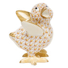 Chicken Little Figurine in hand-painted Butterscotch porcelain by Herend of Hungary