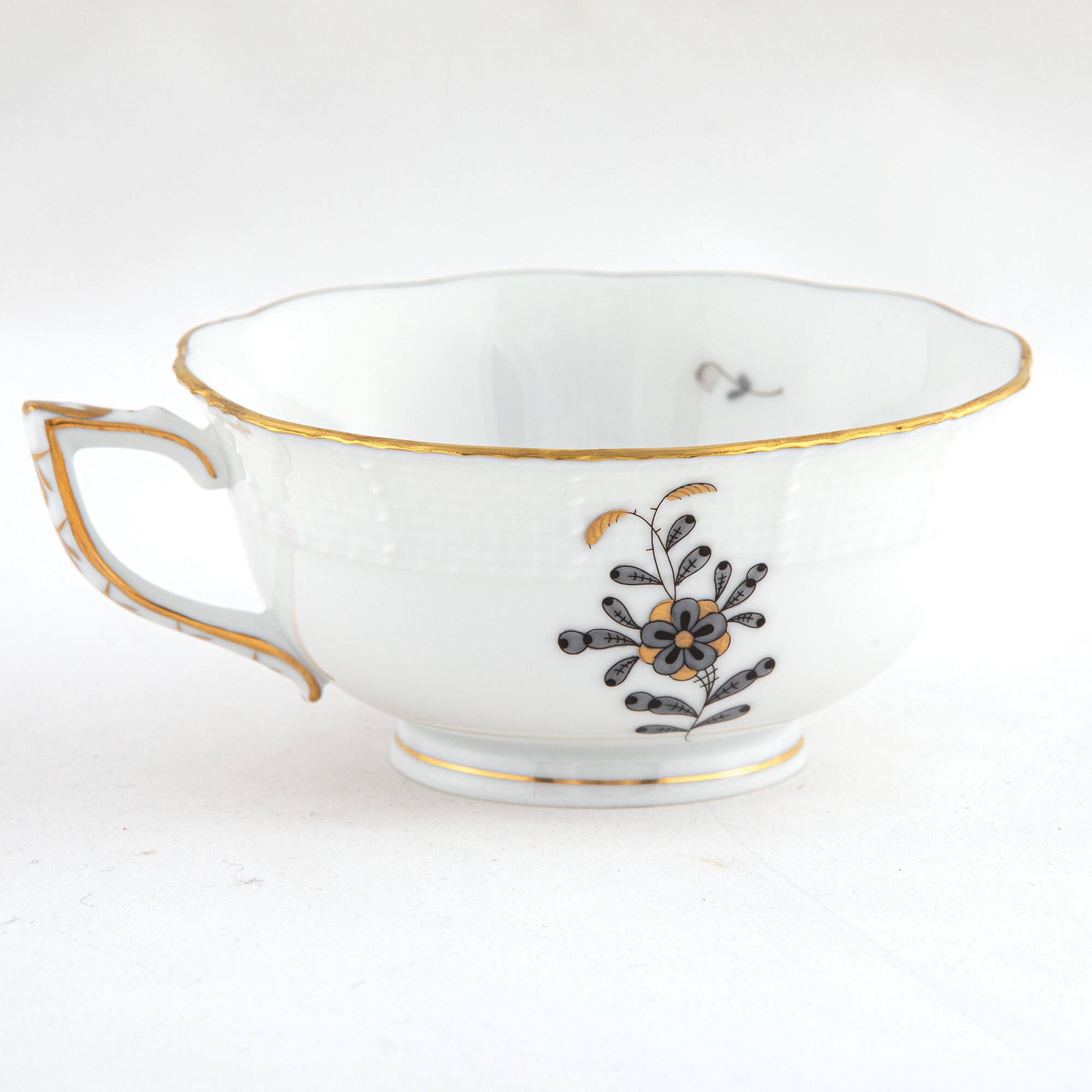 Herend Chinese Bouquet Black Tea Cup Cup & Saucer Set — additional view