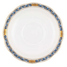 Hand-painted Herend Chinese Bouquet Garland Black Sapphire Tea Saucer Cup & Saucer Set in fine porcelain, 6in D, on a white background
