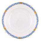 Hand-painted Herend Chinese Bouquet Garland Blue Salad Plate in fine porcelain, 7.5in D, on a white background