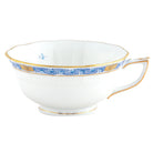 Hand-painted Herend Chinese Bouquet Garland Blue Tea Cup Cup & Saucer Set in fine porcelain, on a white background
