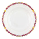 Hand-painted Herend Chinese Bouquet Garland Raspberry Dessert Plate in fine porcelain, 8.25in D, on a white background