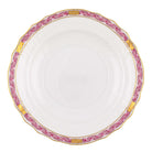 Hand-painted Herend Chinese Bouquet Garland Raspberry Salad Plate in fine porcelain, 7.5in D, on a white background