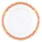 Hand-painted Herend Chinese Bouquet Garland Rust Bread and Butter Plate in fine porcelain, 6in D, on a white background