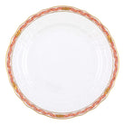 Hand-painted Herend Chinese Bouquet Garland Rust Service Plate in fine porcelain, 11in D, on a white background