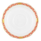 Hand-painted Herend Chinese Bouquet Garland Rust Tea Saucer Cup & Saucer Set in fine porcelain, 6in D, on a white background