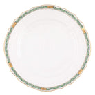 Herend Chinese Bouquet Garland Service Plate in Green - Hand-painted Hungarian porcelain by Herend. Paris Tableware.