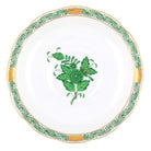 Hand-painted Herend Chinese Bouquet Green Tea Saucer Cup & Saucer Set in fine porcelain, 6in D, on a white background