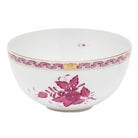 Hand-painted Herend Chinese Bouquet Raspberry Small Bowl in fine porcelain, 3in H X 5.75in D, on a white background