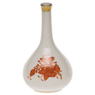Hand-painted Herend Chinese Bouquet Rust Medium Bud Vase in fine porcelain, 5.25in H, on a white background