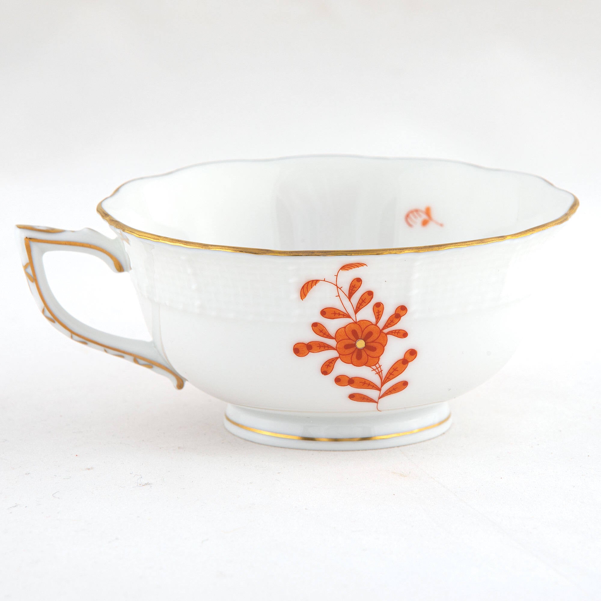 Herend Chinese Bouquet Rust Tea Cup Cup & Saucer Set — additional view