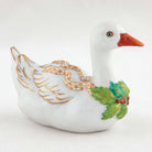Herend Christmas Goose Figurine – Butterscotch, alternate view