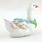 Herend Christmas Goose Figurine – Green, alternate view