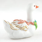 Herend Christmas Goose Figurine – Rust, alternate view