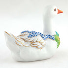 Herend Christmas Goose Figurine – Sapphire, alternate view