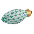Herend Christmas Light Figurine porcelain figurine painted in the Green fishnet pattern