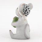 Herend Christmas Mouse Figurine – Black, alternate view