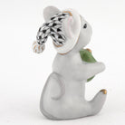 Herend Christmas Mouse Figurine – Black, alternate view