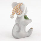 Herend Christmas Mouse Figurine – Butterscotch, alternate view