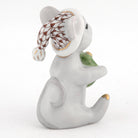 Herend Christmas Mouse Figurine – Chocolate, alternate view