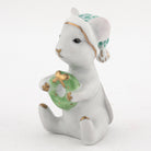 Herend Christmas Mouse Figurine – Green, alternate view