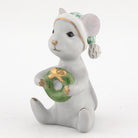 Herend Christmas Mouse Figurine – Key Lime, alternate view