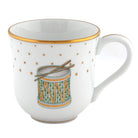 Herend Christmas Mug Drum in Forest Green - Hand-painted Hungarian porcelain by Herend. Paris Tableware.