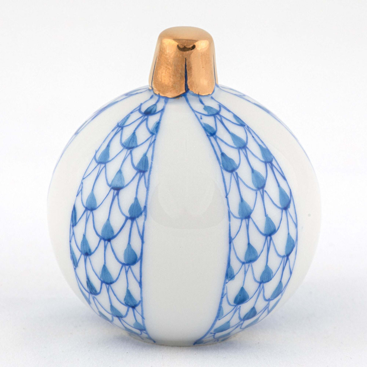 Herend Christmas Ornament Figurine – Blue, alternate view