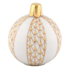 Christmas Ornament Figurine in hand-painted Butterscotch porcelain by Herend of Hungary
