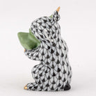 Herend Christmas Tree Bunny Figurine – Black, alternate view